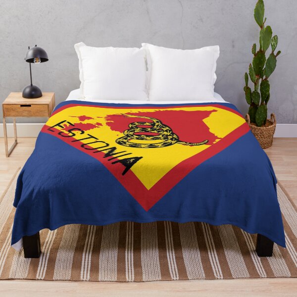 Item preview, ESTONIA SHIELD - Freedom Is The Superpower -  Gadsden Snake Flag - Dont Tread On Me SUPERHERO spellout design designed and sold by pelagio.