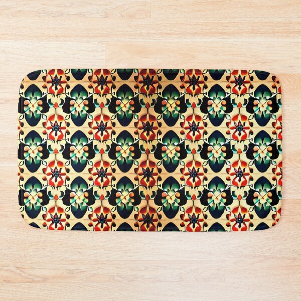 Item preview, Midcentury Modern Boho Grid Seamless Repeat Pattern Print designed and sold by Zeporas Castle.