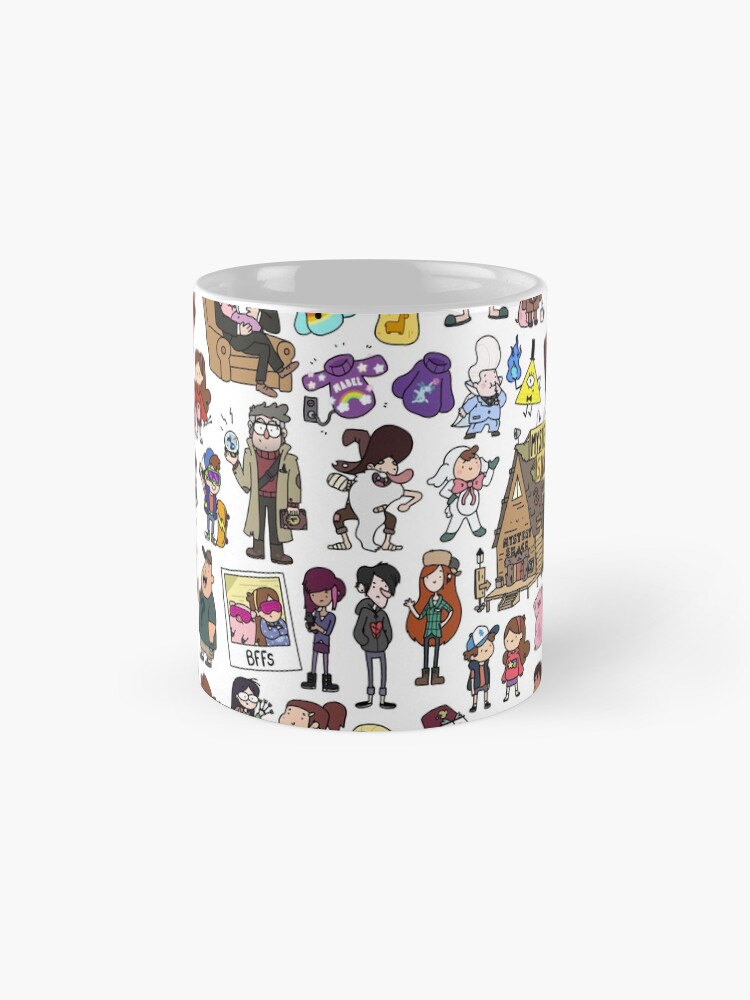 Thumbnail 4 of 6, Coffee Mug, Cute Gravity Falls Doodle designed and sold by KiraKiraDoodles.