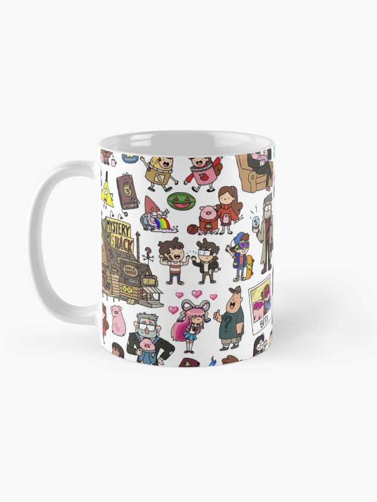 Thumbnail 3 of 6, Coffee Mug, Cute Gravity Falls Doodle designed and sold by KiraKiraDoodles.