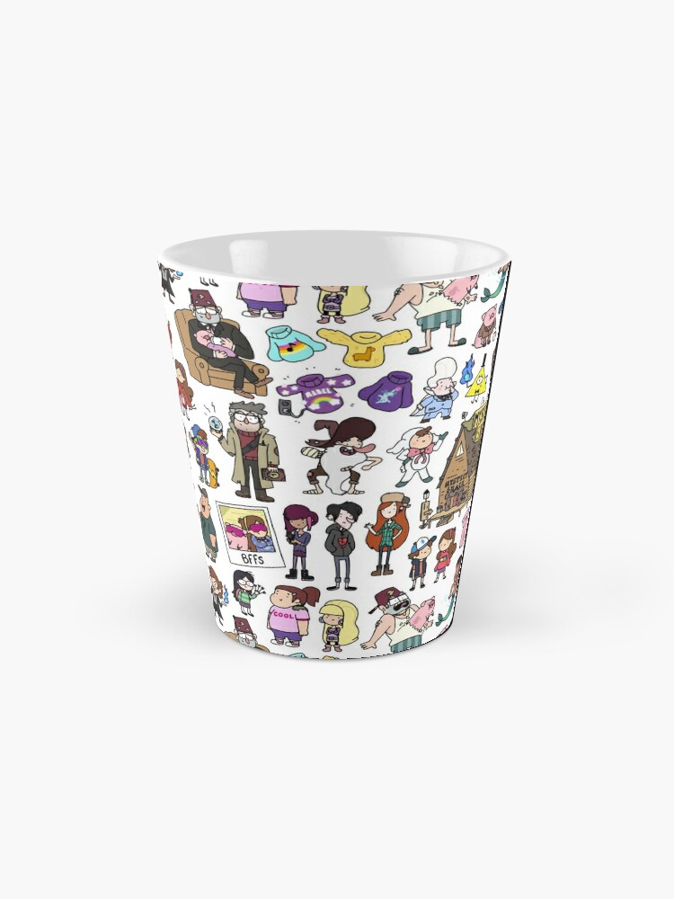 Alternate view of Cute Gravity Falls Doodle Coffee Mug