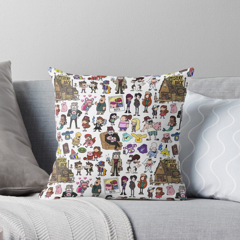 Item preview, Throw Pillow designed and sold by KiraKiraDoodles.