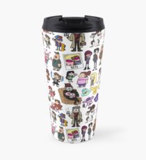 Cute Gravity Falls Doodle Travel Mug