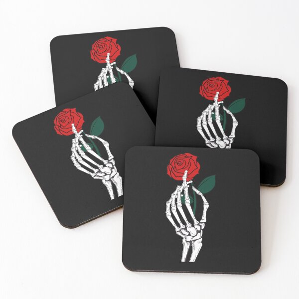 Item preview, Skeleton Hand with a Single Red Rose designed and sold by suewen.