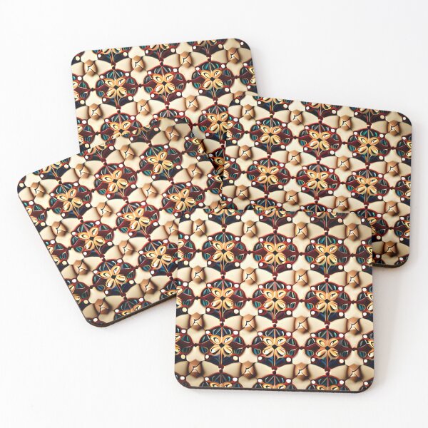 Item preview, Medieval Royalty Bohemian Grid Seamless Repeat Pattern Print designed and sold by Zeporas Castle.