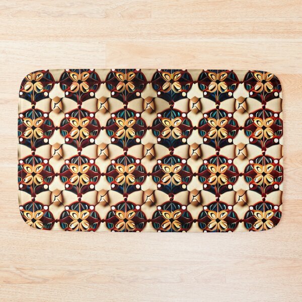 Item preview, Medieval Royalty Bohemian Grid Seamless Repeat Pattern Print designed and sold by Zeporas Castle.