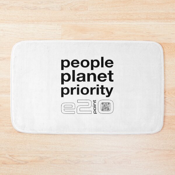 Item preview, e2point0 - People Planet Priority (black) designed and sold by e2point0.