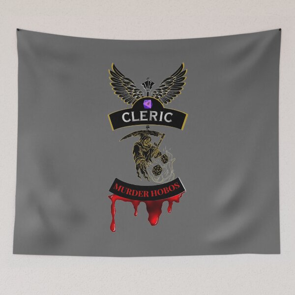 Item preview, Cleric. Murder Hobos. Biker Patch Style designed and sold by Ferndragons.