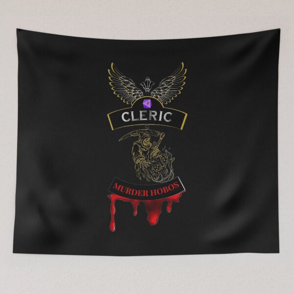 Item preview, Cleric. Murder Hobos. Biker Patch Style designed and sold by Ferndragons.