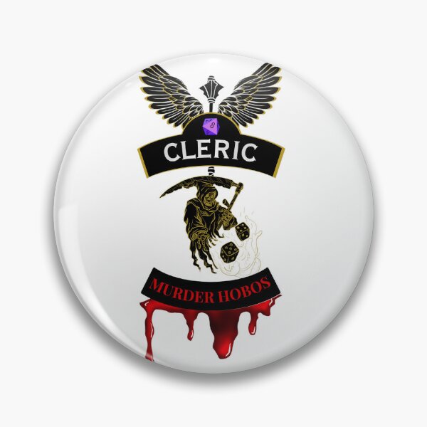 Item preview, Cleric. Murder Hobos. Biker Style Patch designed and sold by Ferndragons.