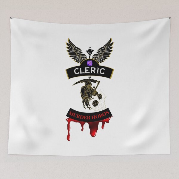 Item preview, Cleric. Murder Hobos. Biker Style Patch designed and sold by Ferndragons.