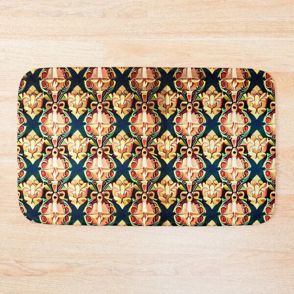 Item preview, Royalty Medieval Bohemian Grid Seamless Repeat Pattern Print designed and sold by Zeporas Castle.