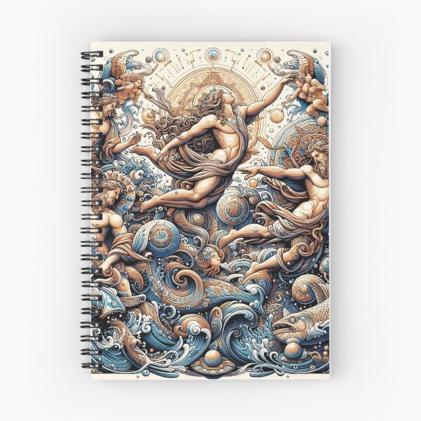 Item preview, Intricate artwork of mythological figures and cosmic elements intertwined designed and sold by homydesign.