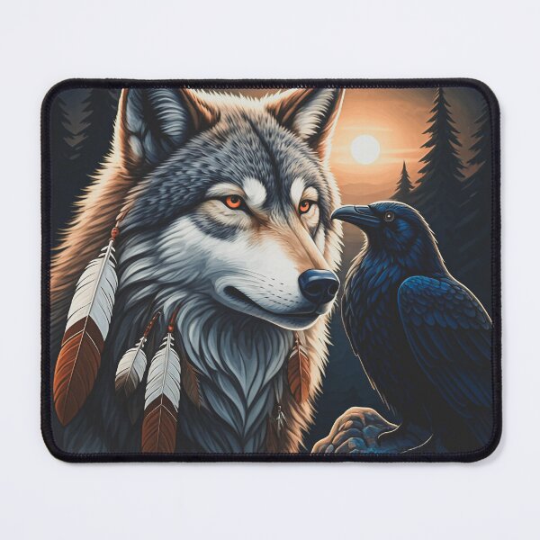Item preview, Wolf and raven companion designed and sold by GingaDesigns.