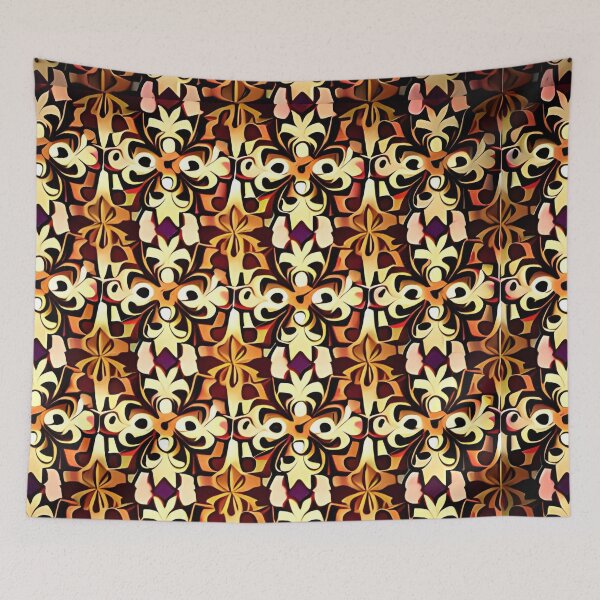 Item preview, Royalty Bohemian Medieval Grid Seamless Repeat Pattern Print designed and sold by Zeporas Castle.