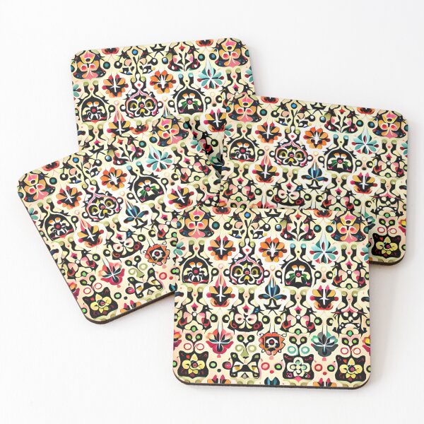Item preview, Bohemian Royalty Medieval Grid Seamless Repeat Pattern Print designed and sold by Zeporas Castle.