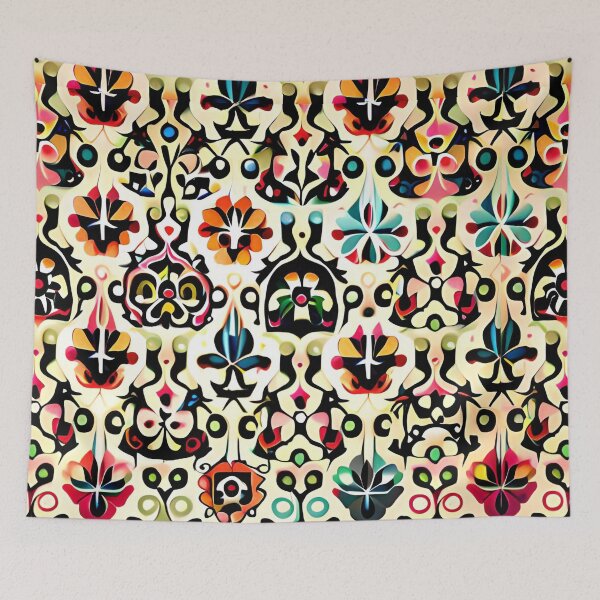 Item preview, Bohemian Royalty Medieval Grid Seamless Repeat Pattern Print designed and sold by Zeporas Castle.
