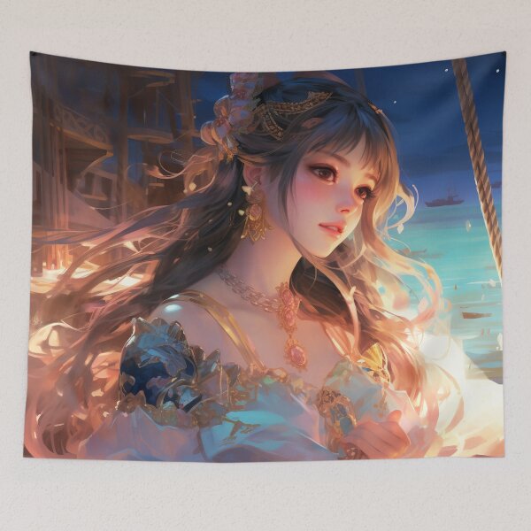 Item preview, Elegant Maritime Anime Girl designed and sold by bubblegoth.