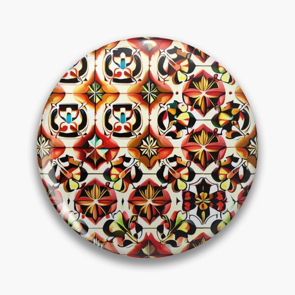 Item preview, Red Orange Exquisite Bohemian Print Seamless Repeat Pattern designed and sold by Zeporas Castle.