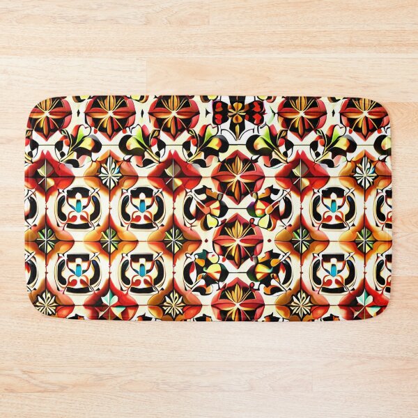 Item preview, Red Orange Exquisite Bohemian Print Seamless Repeat Pattern designed and sold by Zeporas Castle.
