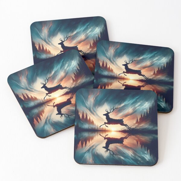 Item preview, Deer Reflection, Ai Generated Art  designed and sold by ACC .