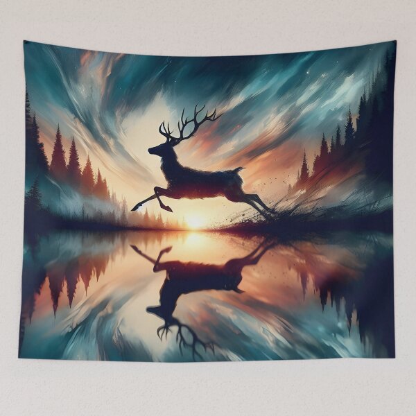 Item preview, Deer Reflection, Ai Generated Art  designed and sold by ACC .