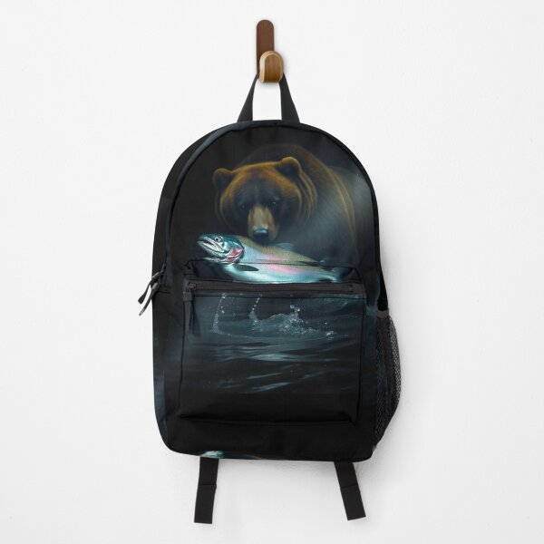 Item preview, Grizzly Bear Catches a Trout designed and sold by Skye Ryan-Evans.