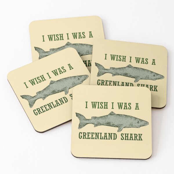 Item preview, I Wish I was a Greenland Shark designed and sold by PastelDumpster.