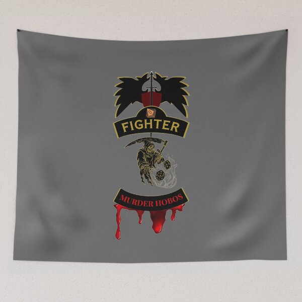Item preview, Fighter. Murder Hobos. Biker style Patch designed and sold by Ferndragons.
