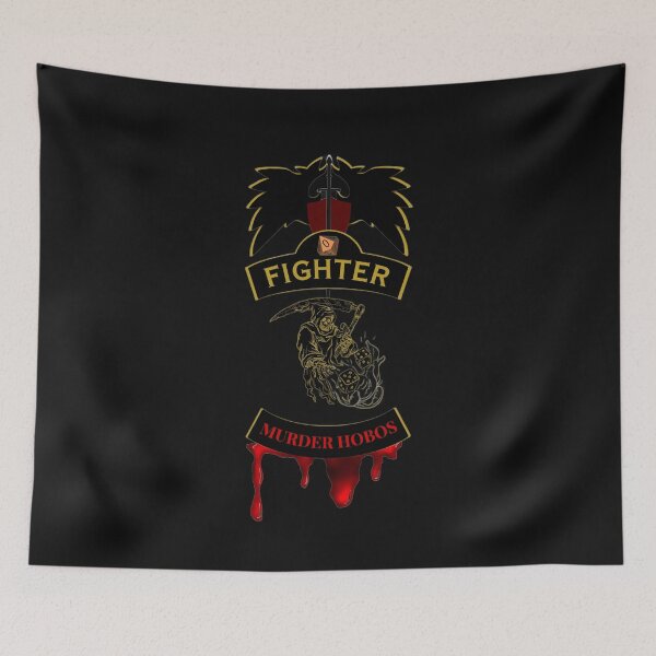 Item preview, Fighter. Murder Hobos. Biker style Patch designed and sold by Ferndragons.