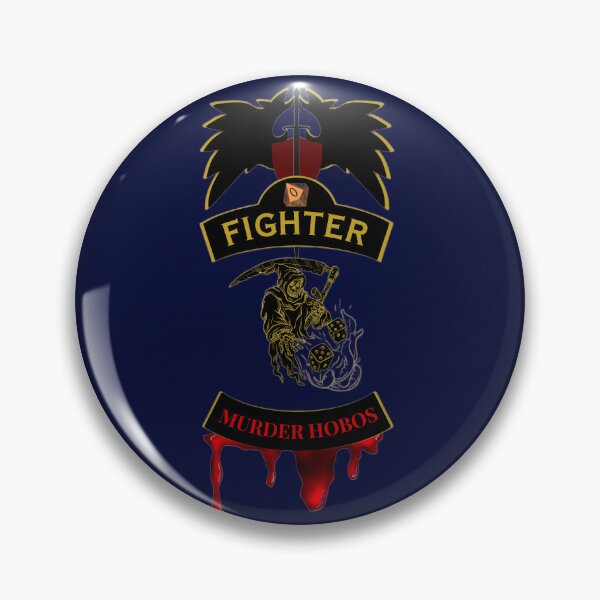 Item preview, Fighter. Murder Hobos. Biker style Patch designed and sold by Ferndragons.