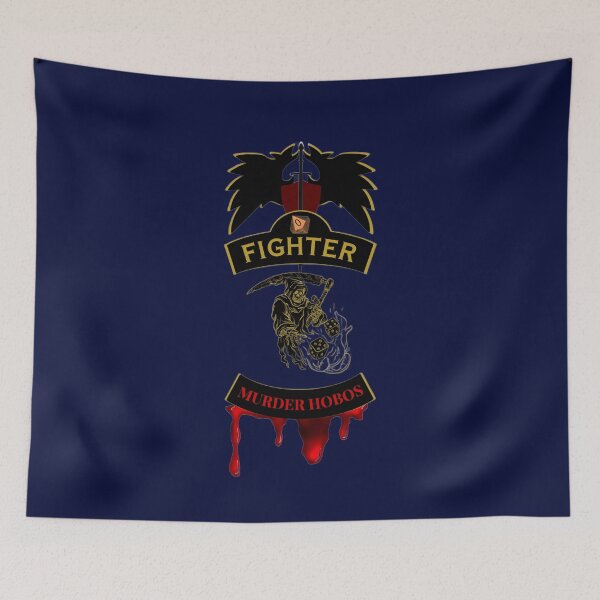 Item preview, Fighter. Murder Hobos. Biker style Patch designed and sold by Ferndragons.