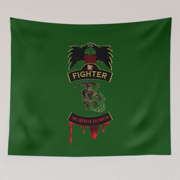 Item preview, Fighter. Murder Hobos. Biker style Patch designed and sold by Ferndragons.