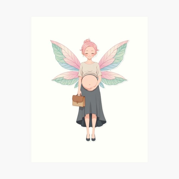 Item preview, Pregnant Fairy Woman designed and sold by KireiCanvas.