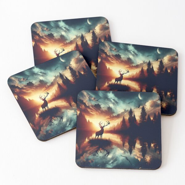 Item preview, Deer Reflection, Ai Generated Art  designed and sold by ACC .