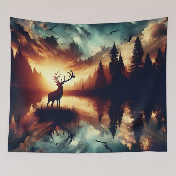 Item preview, Deer Reflection, Ai Generated Art  designed and sold by ACC .