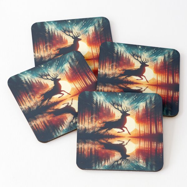 Item preview, Deer Reflection, Ai Generated Art  designed and sold by ACC .