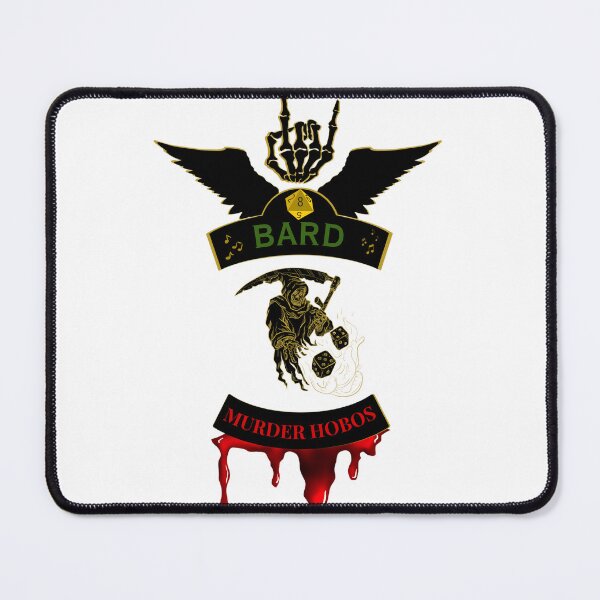 Item preview, Bard. Murder Hobos. Biker Style Patch designed and sold by Ferndragons.
