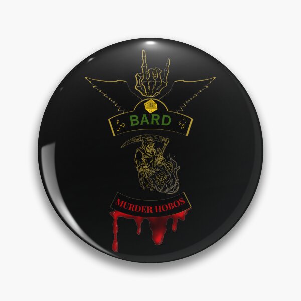 Item preview, Bard. Murder Hobos. Biker Style Patch  designed and sold by Ferndragons.