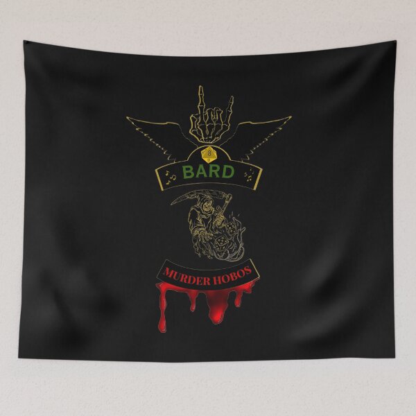 Item preview, Bard. Murder Hobos. Biker Style Patch  designed and sold by Ferndragons.
