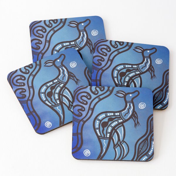Item preview, Authentic Aboriginal Art - Kangaroo designed and sold by HogarthArts.