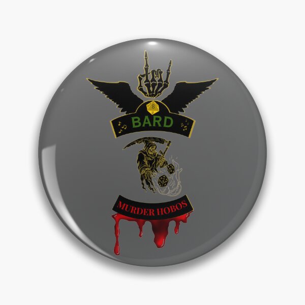 Item preview, Bard. Murder Hobos. Biker Style Patch  designed and sold by Ferndragons.