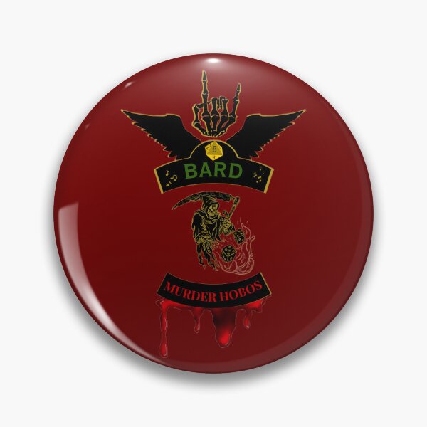 Item preview, Bard. Murder Hobos. Biker Style Patch  designed and sold by Ferndragons.