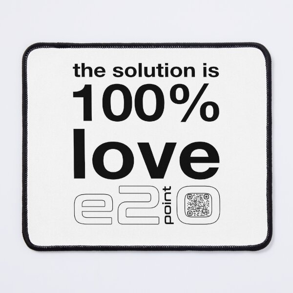 Item preview, e2point0 - The solution is 100% Love (black) designed and sold by e2point0.