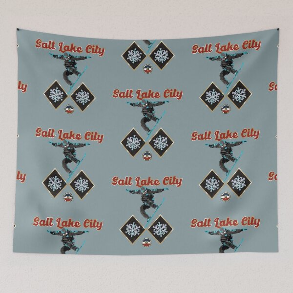 Item preview, Salt Lake City snowboarding flag designed and sold by studioss76.