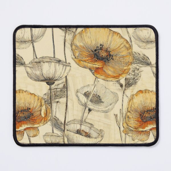 Item preview, Sketchy Girl- Floral Seamless Pattern designed and sold by LianaCreates.