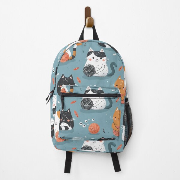 Item preview, Cartoon Cats and Knitting - Cute and Cozy | Gift idea | Cat lover | Knitting | Hobby designed and sold by VieUnique.