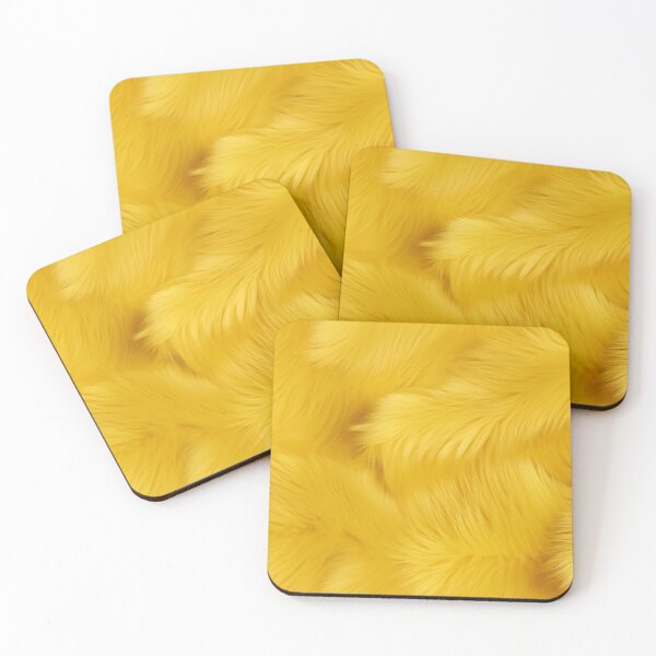 Item preview, Yellow shiny fluffy feathers designed and sold by LittleWorldShop.