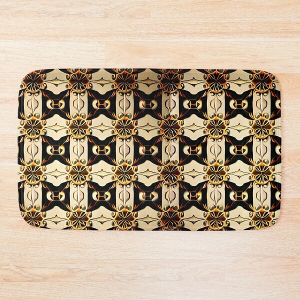 Item preview, Royal Seamless Pattern Grid Repeat Regal Mid-Century Print designed and sold by Zeporas Castle.