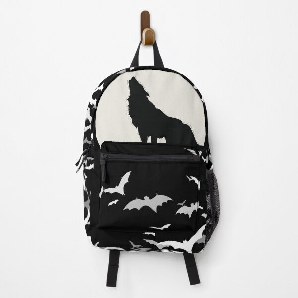 Item preview, Wolf Howling To The Moon In A Cloud Of Bats designed and sold by suewen.
